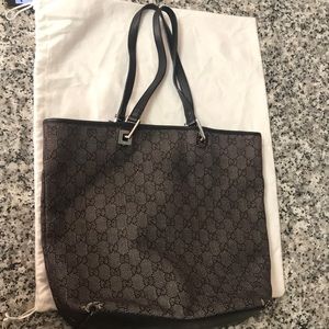 Authentic Gucci Signature Monogram Gg Shopper